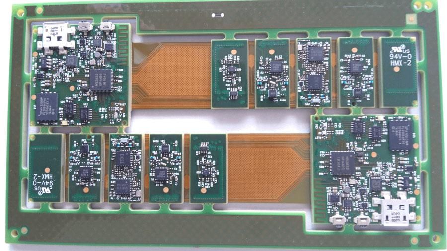 Cross Hatched Planes rigid flex pcb